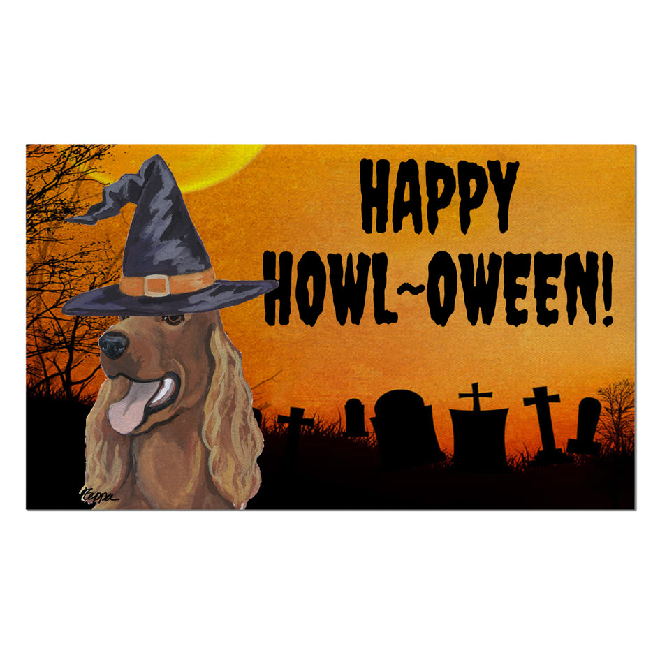 Irish Setter HAPPY HOWL-OWEEN Welcome Mat