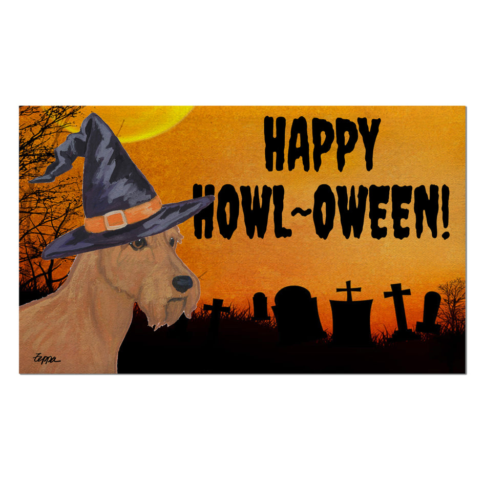 Irish Terrier HAPPY HOWL-OWEEN Welcome Mat