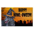 Irish Wolfhound HAPPY HOWL-OWEEN Welcome Mat