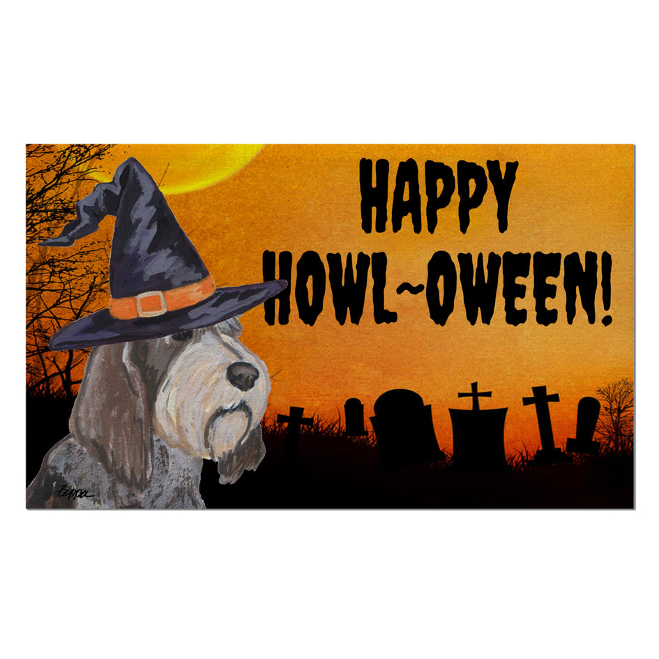 Italian Spinone HAPPY HOWL-OWEEN Welcome Mat