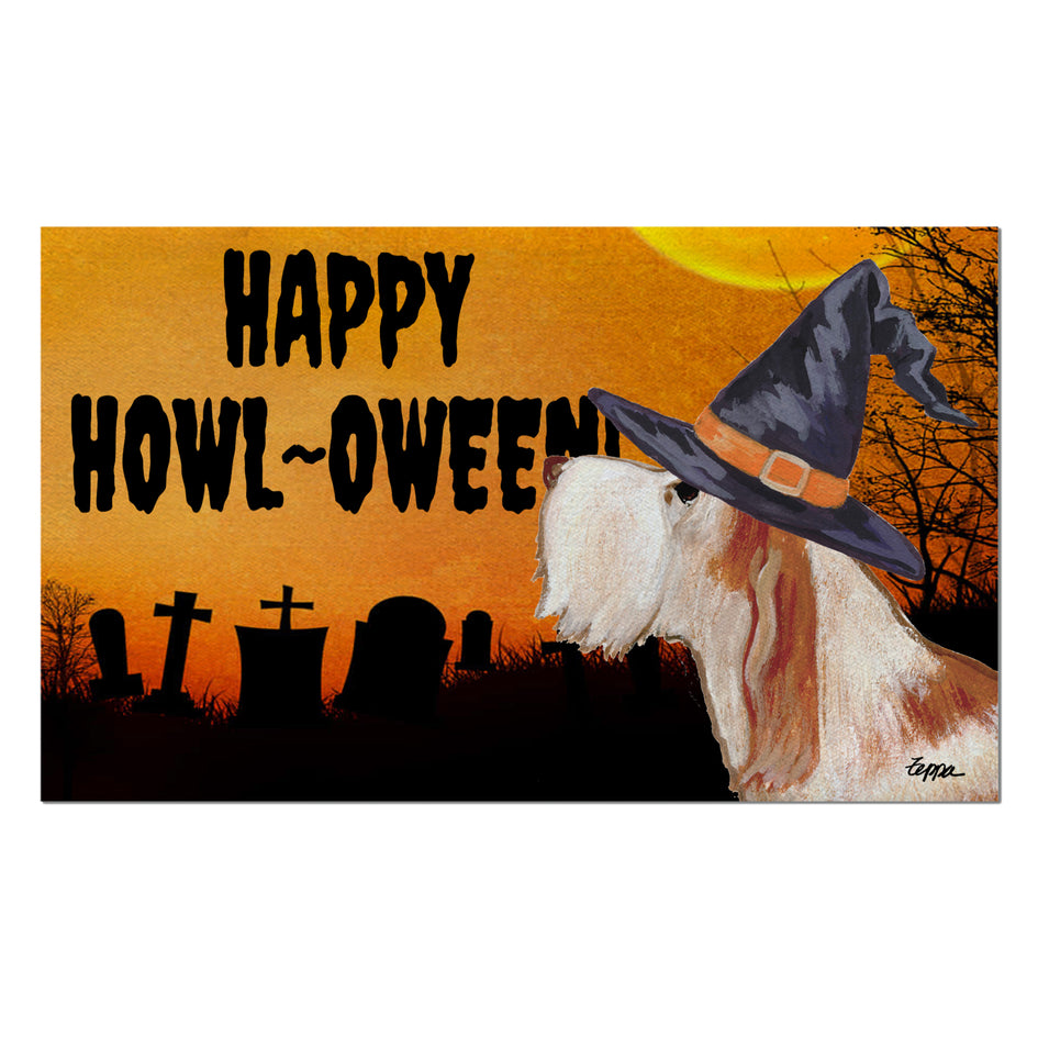 Italian Spinone HAPPY HOWL-OWEEN Welcome Mat