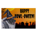 Keeshond HAPPY HOWL-OWEEN Welcome Mat