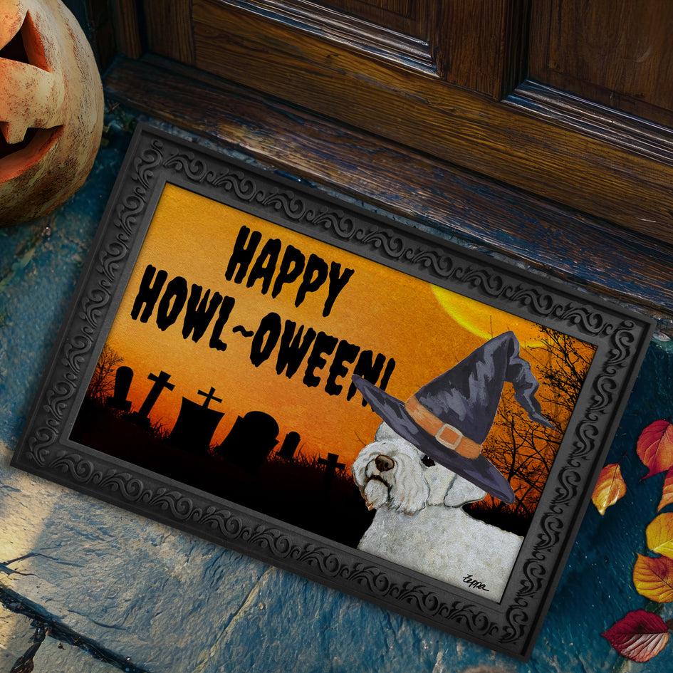 Lagotto Romagnolo HAPPY HOWL-OWEEN Welcome Mat