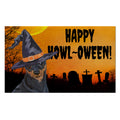 Miniature Pinscher HAPPY HOWL-OWEEN Welcome Mat