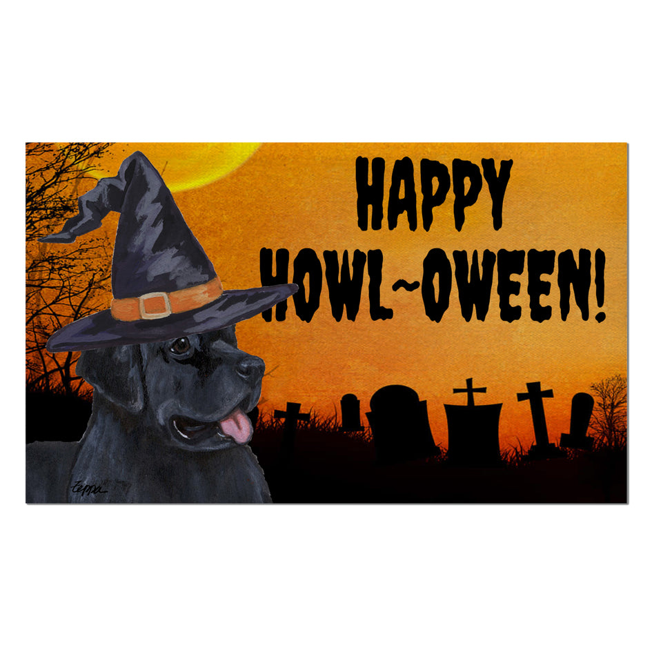 Newfoundland HAPPY HOWL-OWEEN Welcome Mat