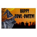 Norwegian Elkhound HAPPY HOWL-OWEEN Welcome Mat