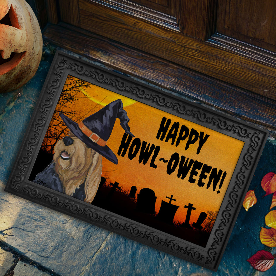 Otterhound HAPPY HOWL-OWEEN Welcome Mat