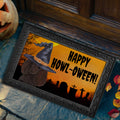 Poodle HAPPY HOWL-OWEEN Welcome Mat