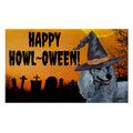 Poodle HAPPY HOWL-OWEEN Welcome Mat