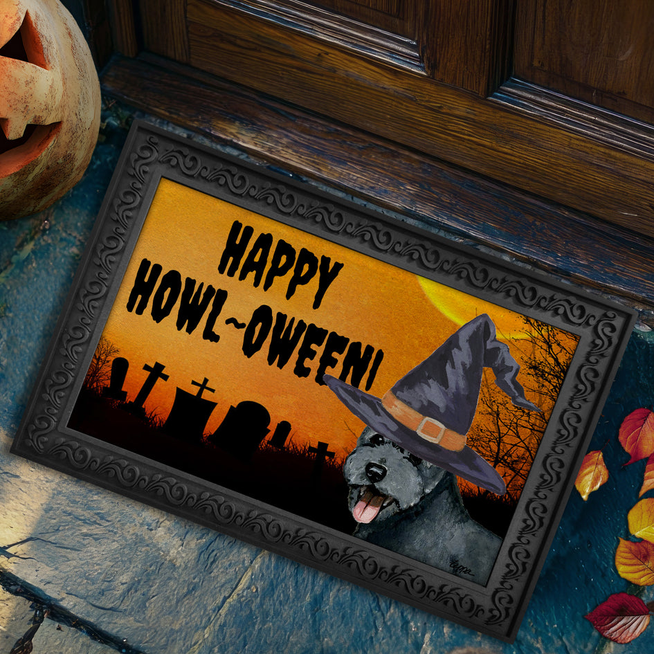 Pumi HAPPY HOWL-OWEEN Welcome Mat