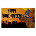 Redbone Coonhound HAPPY HOWL-OWEEN Welcome Mat