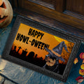Rottweiler HAPPY HOWL-OWEEN Welcome Mat