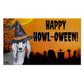 Saluki HAPPY HOWL-OWEEN Welcome Mat