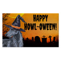 Scottish Deerhound HAPPY HOWL-OWEEN Welcome Mat
