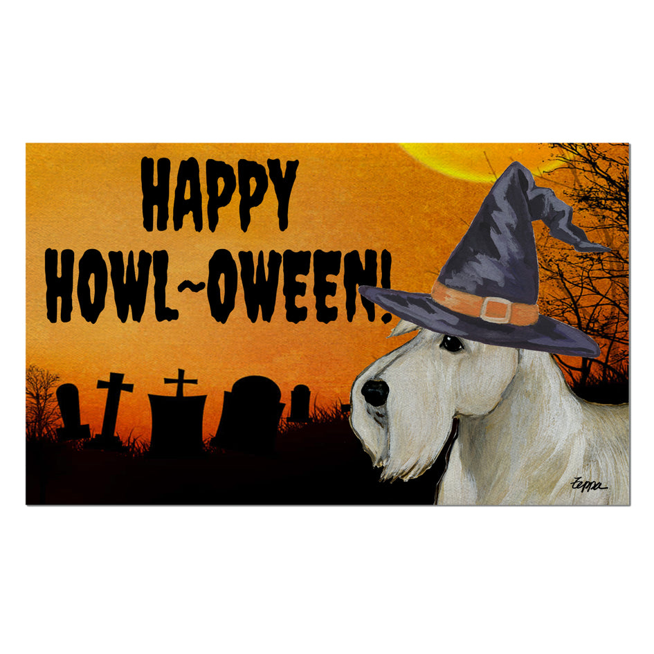 Scottish Terrier HAPPY HOWL-OWEEN Welcome Mat