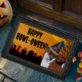 Shiba Inu HAPPY HOWL-OWEEN Welcome Mat
