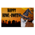 Shiba Inu HAPPY HOWL-OWEEN Welcome Mat