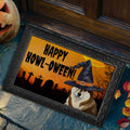 Siberian Husky HAPPY HOWL-OWEEN Welcome Mat