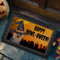 Silky Terrier HAPPY HOWL-OWEEN Welcome Mat