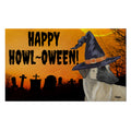 Sloughi HAPPY HOWL-OWEEN Welcome Mat