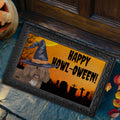 Spanish Water Dog HAPPY HOWL-OWEEN Welcome Mat