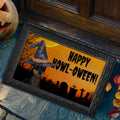 Toy Manchester Terrier HAPPY HOWL-OWEEN Welcome Mat