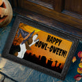 Treeing Walker Coonhound HAPPY HOWL-OWEEN Welcome Mat
