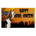 Treeing Walker Coonhound HAPPY HOWL-OWEEN Welcome Mat