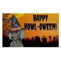 Weimaraner HAPPY HOWL-OWEEN Welcome Mat