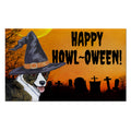 Cardigan Welsh Corgi HAPPY HOWL-OWEEN Welcome Mat