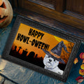 West Highland White Terrier HAPPY HOWL-OWEEN Welcome Mat