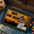 Soft Coated Wheaten Terrier HAPPY HOWL-OWEEN Welcome Mat