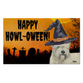 Soft Coated Wheaten Terrier HAPPY HOWL-OWEEN Welcome Mat