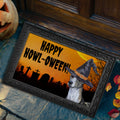 Whippet HAPPY HOWL-OWEEN Welcome Mat