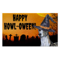 Whippet HAPPY HOWL-OWEEN Welcome Mat