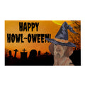 Wirehaired Vizsla HAPPY HOWL-OWEEN Welcome Mat