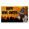 Wirehaired Pointing Griffon HAPPY HOWL-OWEEN Welcome Mat