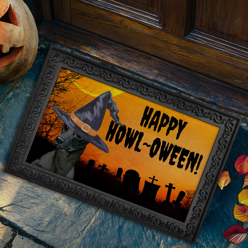 Xoloitzcuintli HAPPY HOWL-OWEEN Welcome Mat