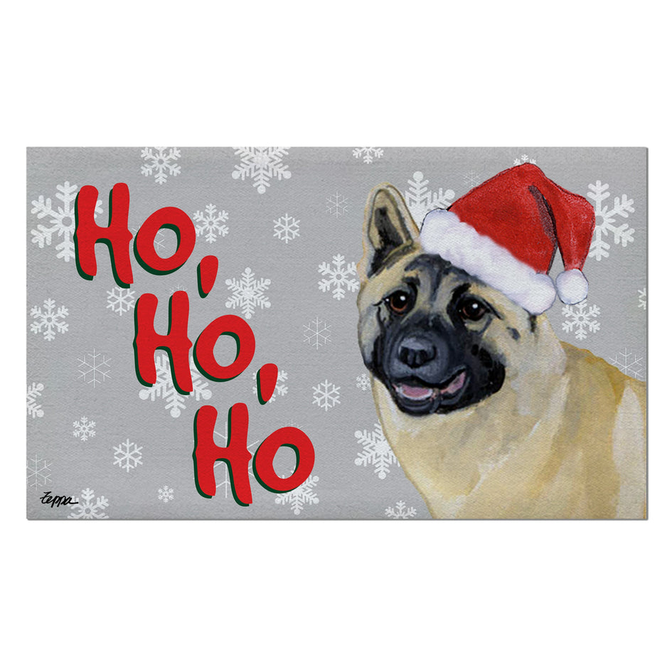 Akita Holiday Welcome Mat