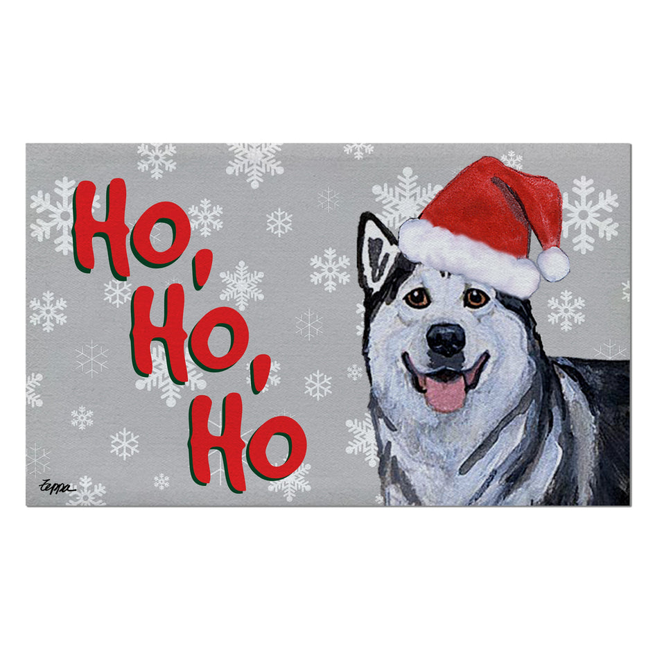 Alaskan Malamute Holiday Welcome Mat