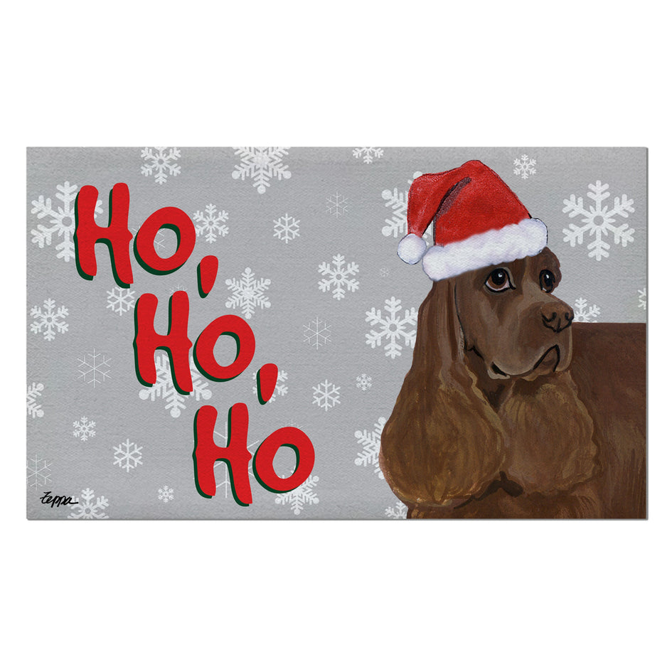 Cocker Spaniel Holiday Welcome Mat