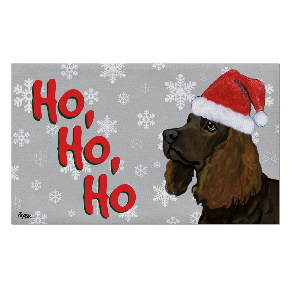 American Water Spaniel Holiday Welcome Mat