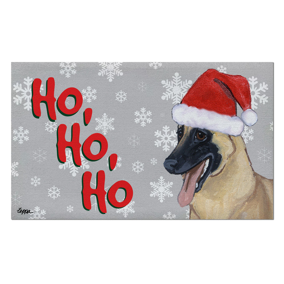 Belgian Malinois Holiday Welcome Mat