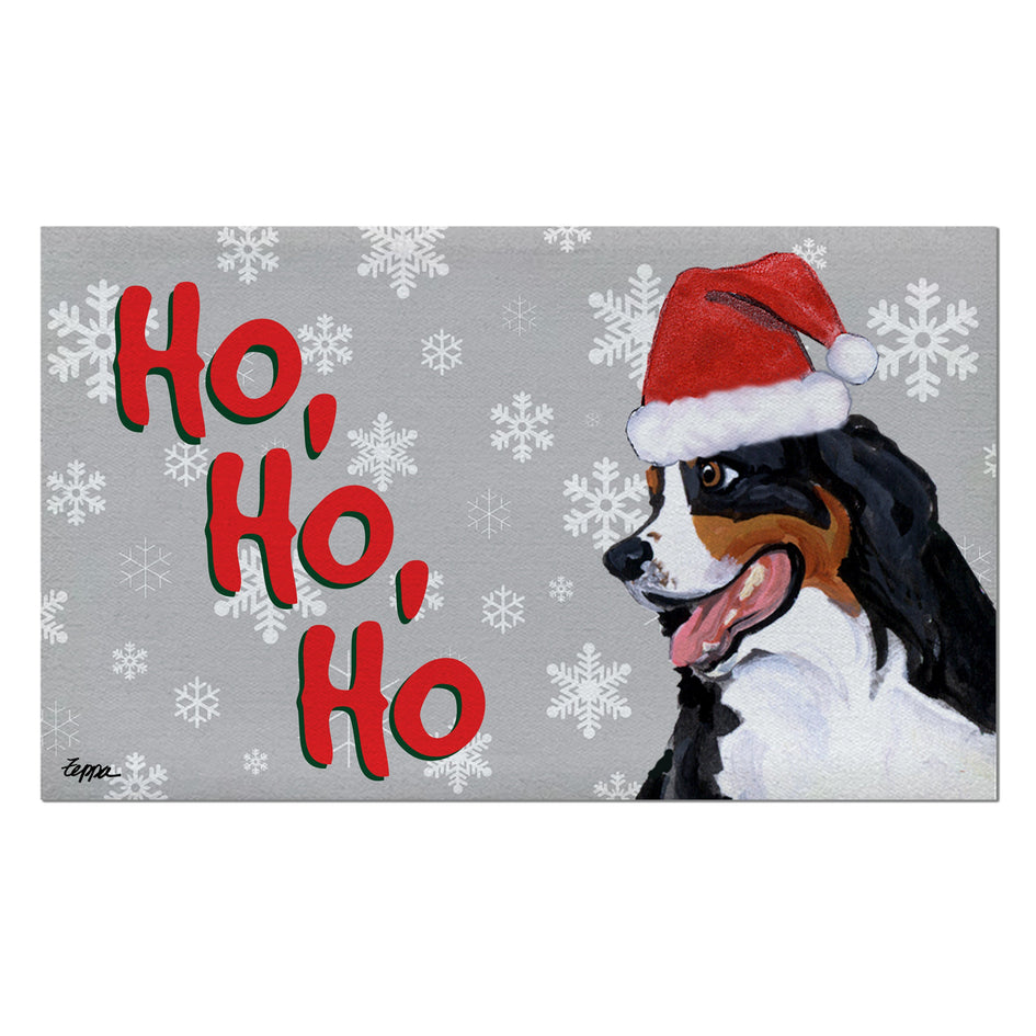Bernese Mountain Dog Holiday Welcome Mat