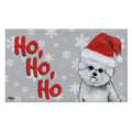 Bichon Frise Holiday Welcome Mat