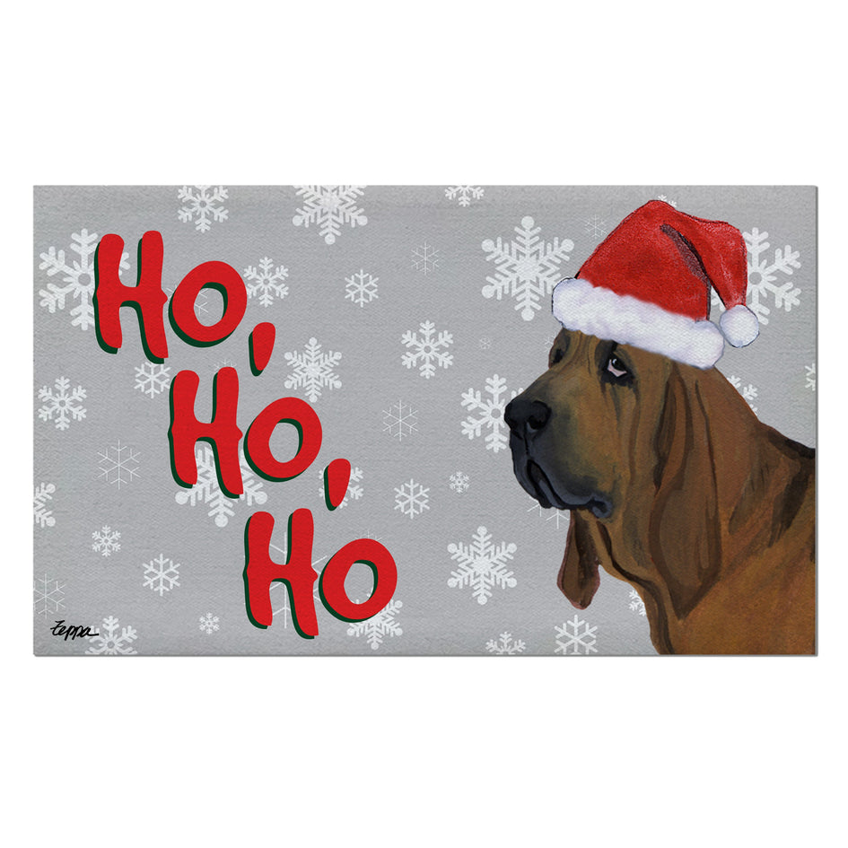 Bloodhound Holiday Welcome Mat