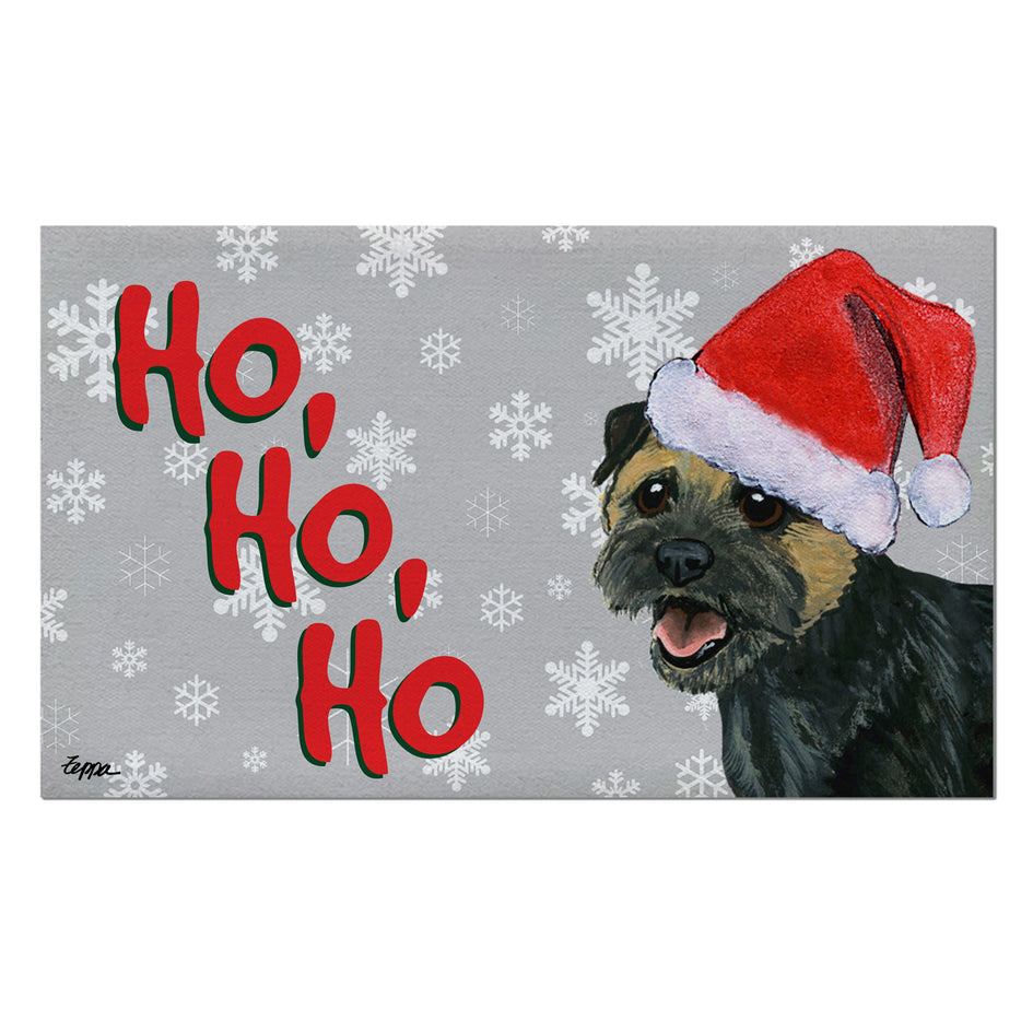Border Terrier Holiday Welcome Mat