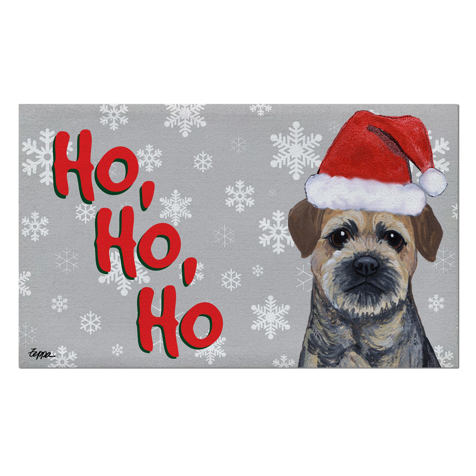 Border Terrier Holiday Welcome Mat