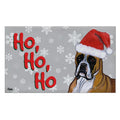 Boxer Lying Holiday Welcome Mat