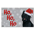 Briard Holiday Welcome Mat